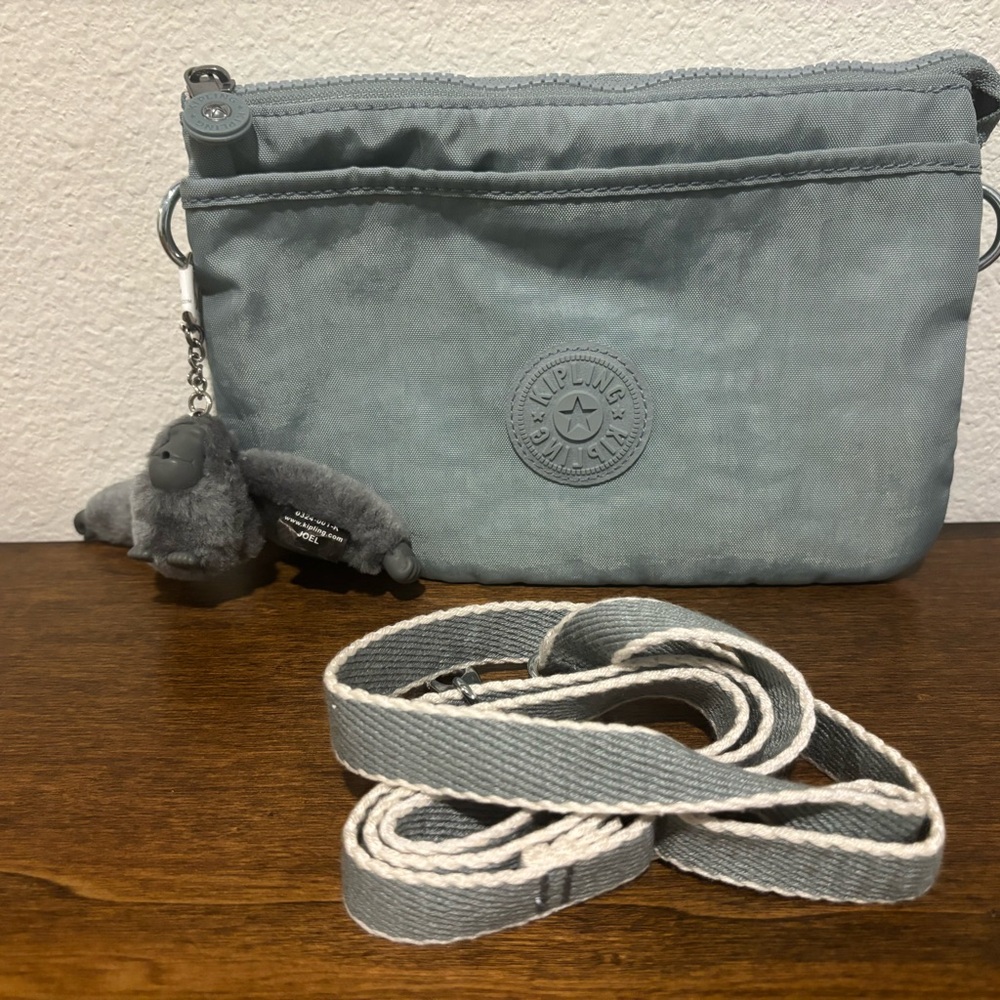 Kipling Slate Blue/Gray Crossbody Bag